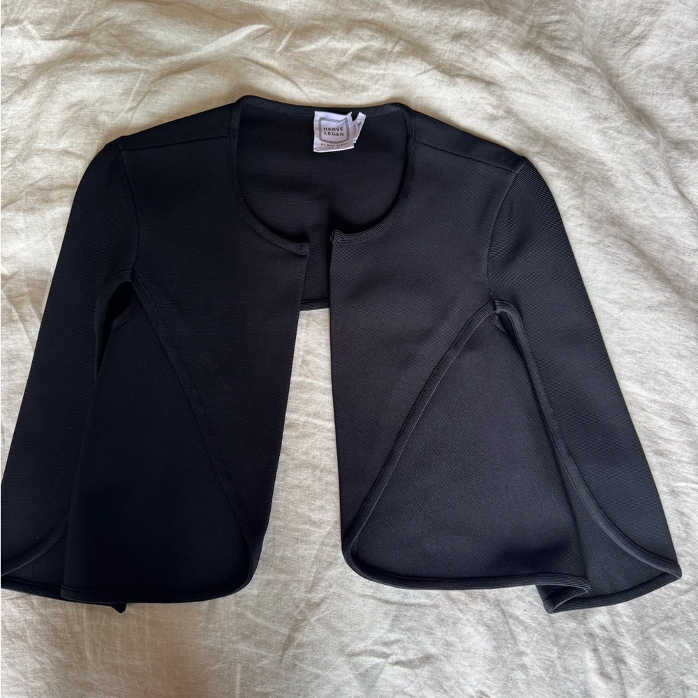 NWOT Herve leger Mona cape blazer size xs/S